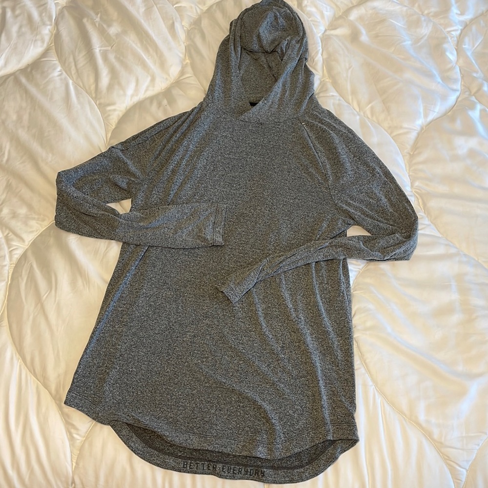 Lululemon Men Drysense Hoodie Heathered Black (Grey) Medium.